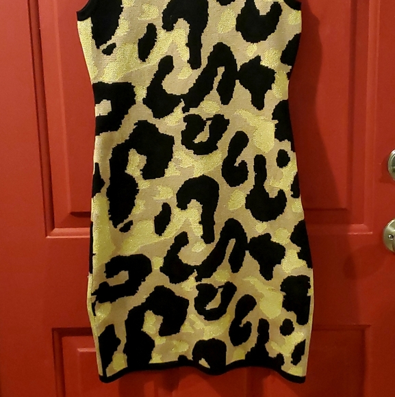 NWT Planet Gold Junior's Leopard Print sweater dress Size S - Picture 10 of 15